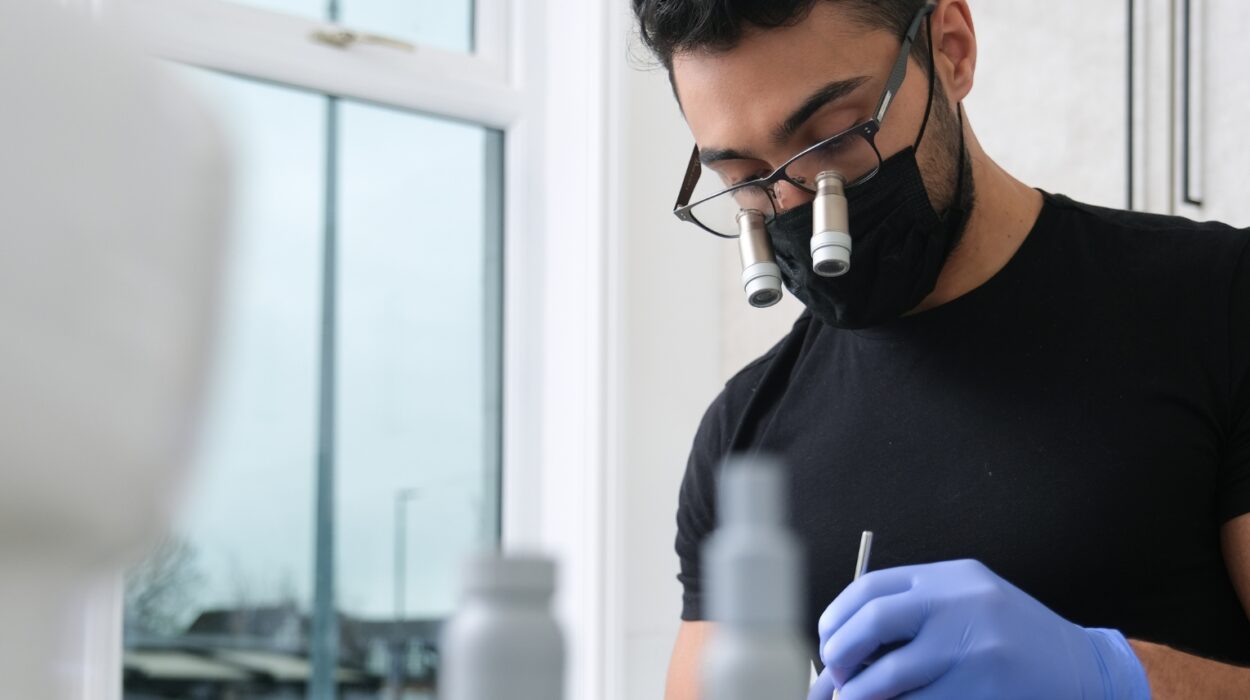 dentist performing treatment